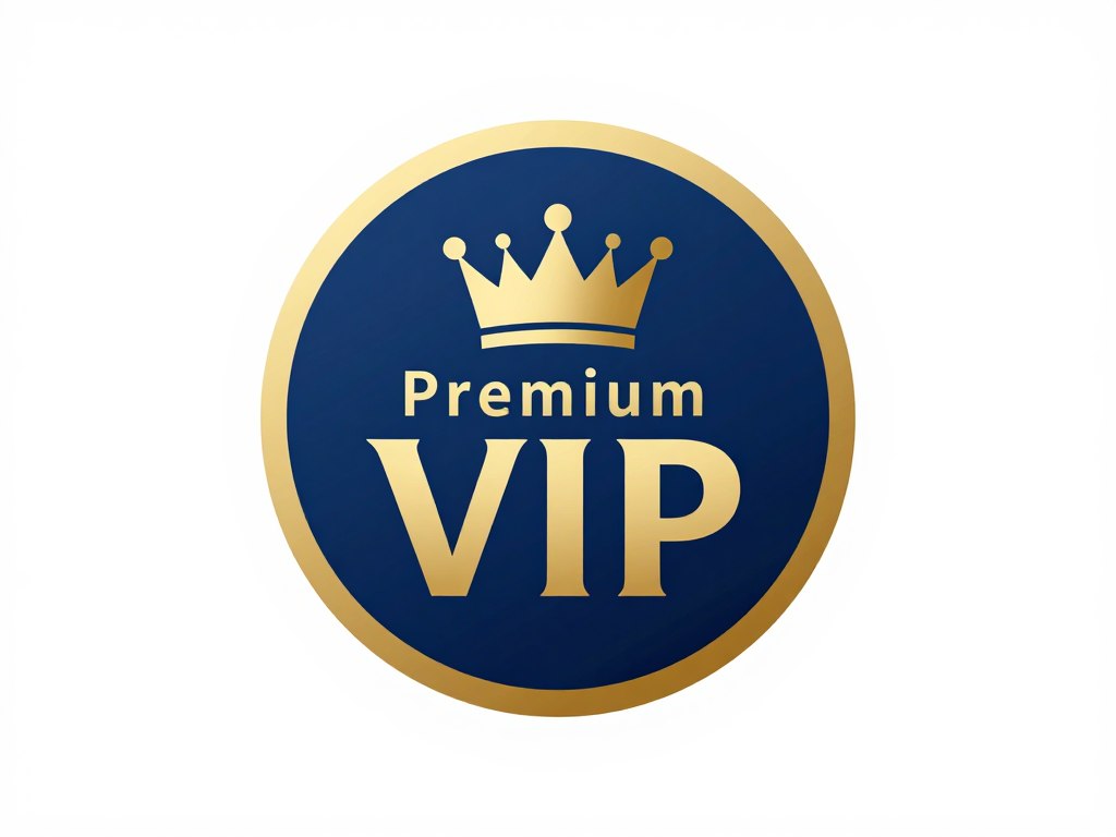 Logo Allegro VIP z ikoną korony na niebieskim tle