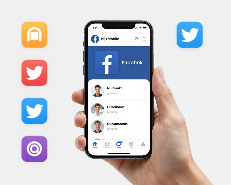Social media kontakt z nju mobile przez kanały społecznościowe