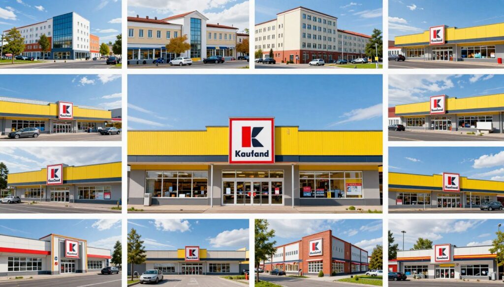 Various Kaufland store locations across Poland