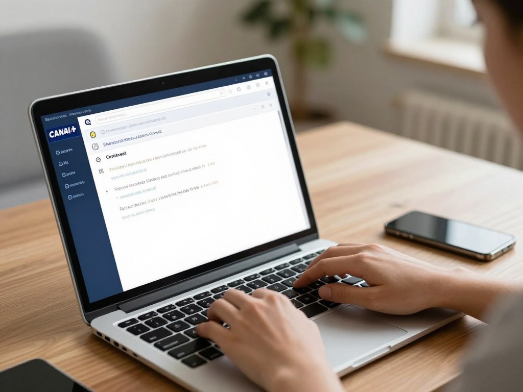 canal plus kontakt - rozmowa online na laptopie