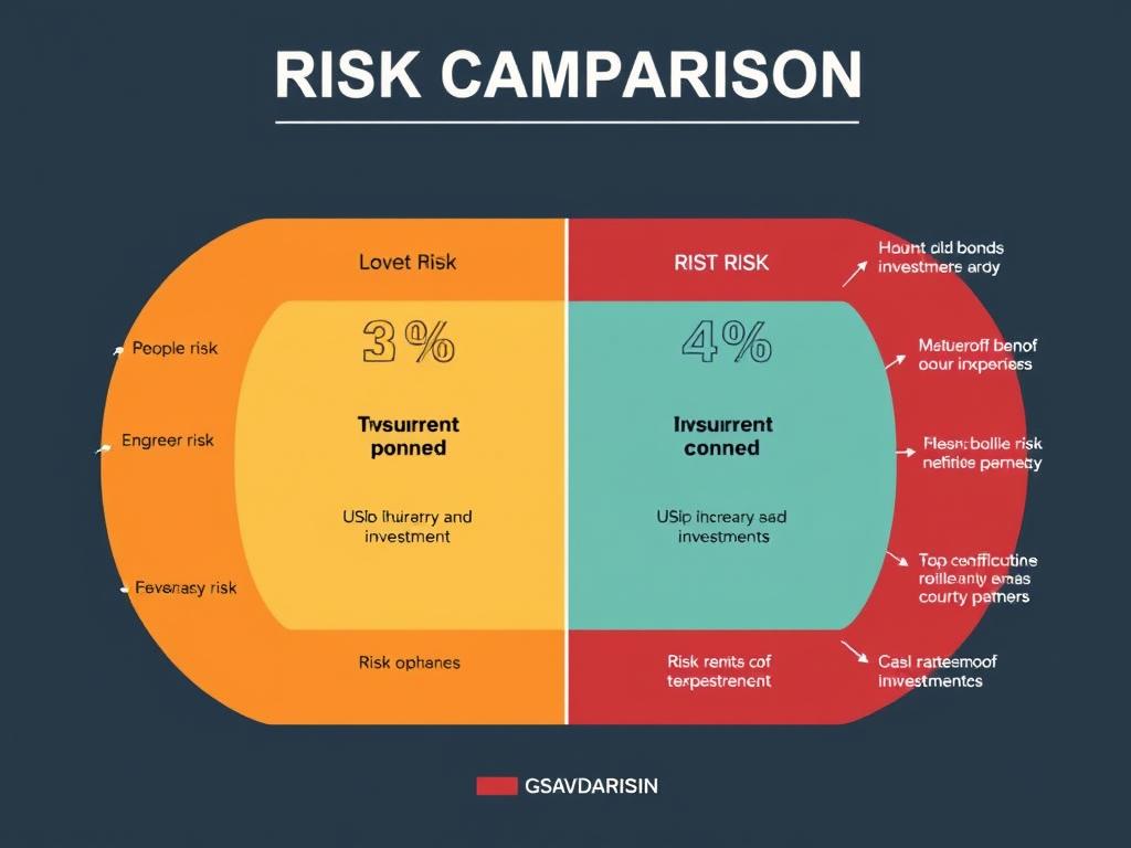 diagram rodzajów ryzyka w różnych instrumentach finansowych