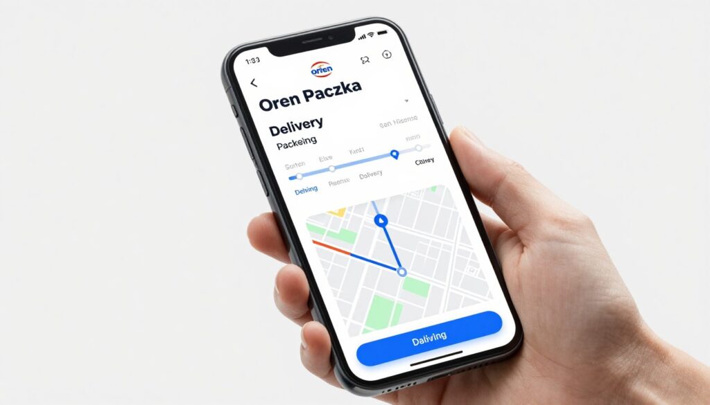 ekran śledzenia paczki orlen na smartfonie