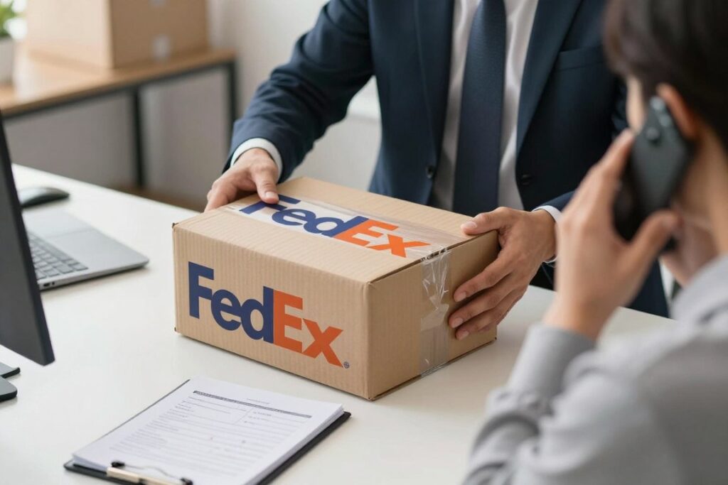 zamawianie kuriera fedex telefon